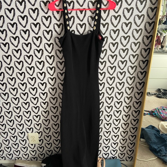 Staud shell strap tie back dress - Picture 2 of 5